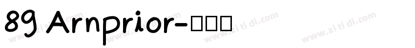89 Arnprior字体转换